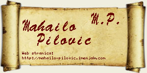 Mahailo Pilović vizit kartica